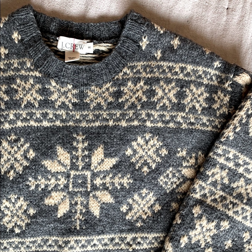 Wool J. Crew sweater Holiday Sweater